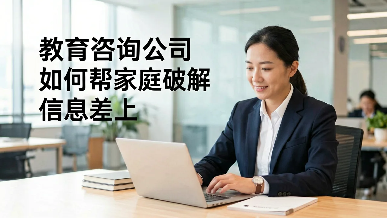 教育咨询公司如何帮家庭破解升学信息差